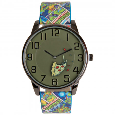 Teenage Mutant Ninja Turtles Pizza Slice Watch & Comic Book Strap